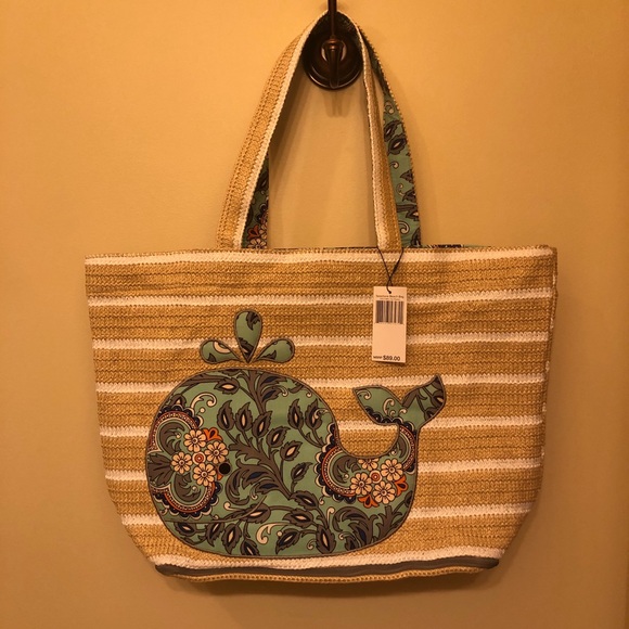 vera bradley whale beach bag